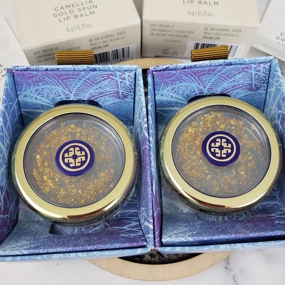 Tatcha Camellia Gold Spun Lip Balm + Matcha Clarifying Gel Cleanser Bundle
